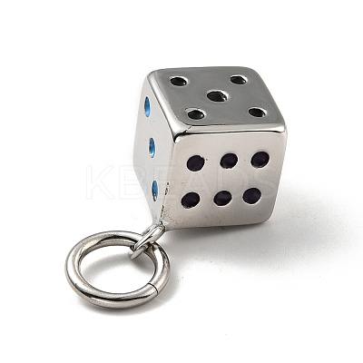 304 Stainless Steel Enamel Pendants STAS-E058-05P-1