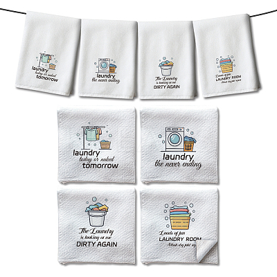 4Pcs 4 Styles Microfiber Cleaning Cloth AJEW-WH0645-005-1