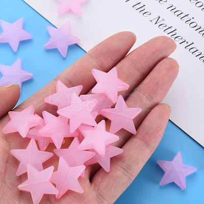 Imitation Jelly Acrylic Beads MACR-S373-90-E10-1