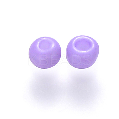6/0 Baking Paint Glass Round Seed Beads SEED-S036-01C-08-1