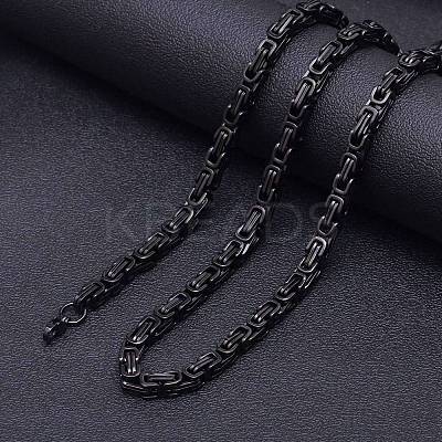Stainless Steel Byzantine Chains Necklaces for Men FS-WG56795-199-1