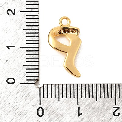 Brass Micro Pave Cubic Zirconia Pendants KK-C117-12G-P-1