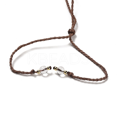 Natural Quartz Crystal Tortoise Pendant Necklace NJEW-K258-02H-1