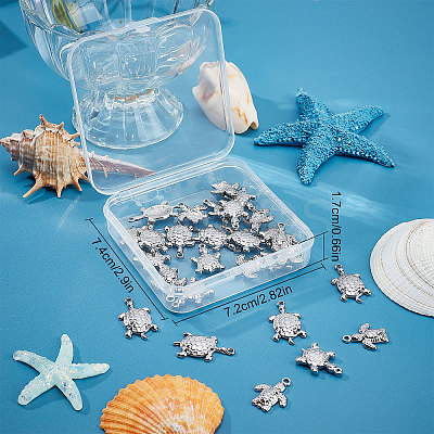30Pcs 3 Style Stainless Steel Pendant STAS-SC0004-58-1
