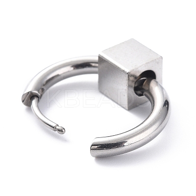Non-Tarnish 304 Stainless Steel Hoop Earrings LS-STAS-B030-03A-1