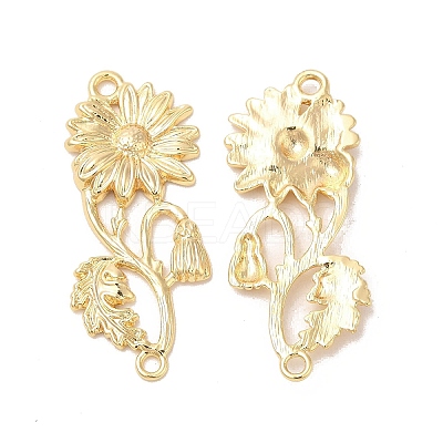 Brass Link Connector Charms KK-Q773-11G-1