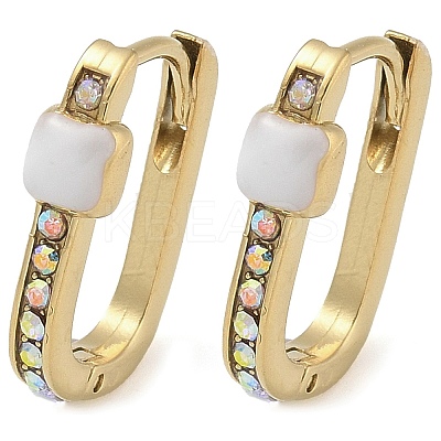 Ion Plating(IP) 304 Stainless Steel Hoop Earrings EJEW-B109-01G-02-1