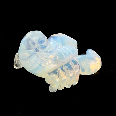 Opalite Carved Scorpion Figurines DJEW-M008-01I-1