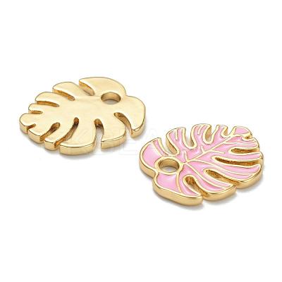 Brass Enamel Pendants KK-A153-07G-B-1