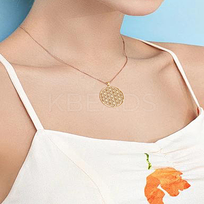 2Pcs 304 Stainless Steel Pendants STAS-LP0004-47G-1