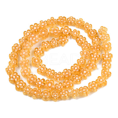 Handmade Millefiori Glass Bead Strands LAMP-N029-017A-06-1