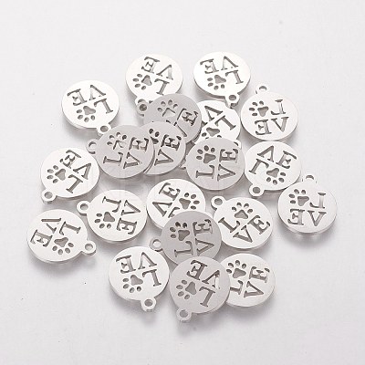 Non-Tarnish 201 Stainless Steel Charms STAS-Q201-T057-1