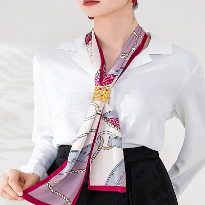 2Pcs 2 Colors Alloy Scarf Buckle AJEW-LP0010-64-1