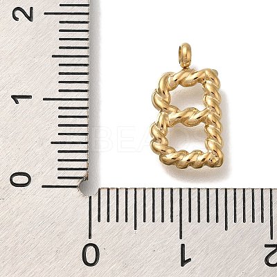PVD Vacuum Plating 304 Stainless Steel Pendants STAS-S148-28G-B-1