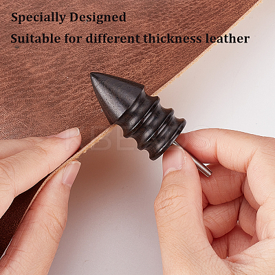 2Pcs 2 Style Bullet Shape Sandalwood Polish Heads TOOL-GF0003-37-1