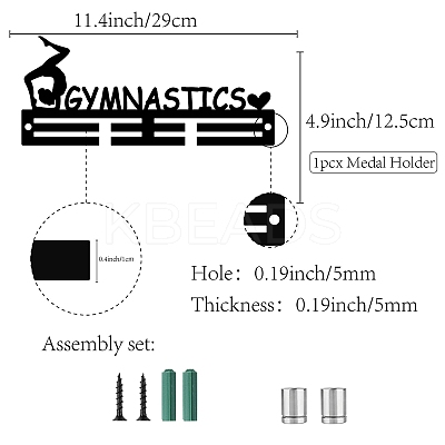 Acrylic Medal Holder AJEW-WH0296-009-1