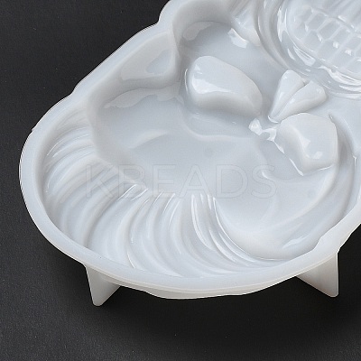 Angry Skull Display Decoration Statue Silicone Molds DIY-L071-08B-1