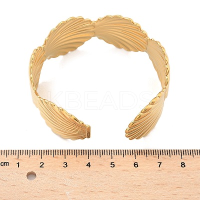 304 Stainless Steel Cuff Bangles for Women LS-AJEW-P127-20G-1