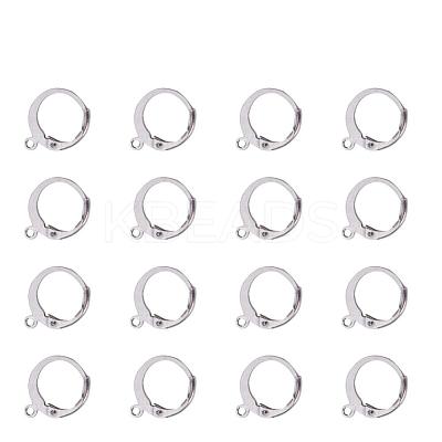 Tarnish Resistant 316 Surgical Stainless Steel Leverback Earring Findings A-STAS-I045-02-1