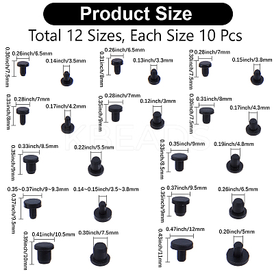 120Pcs 12 Styles Silicone Bottle Seal Plug FIND-GF0008-87-1