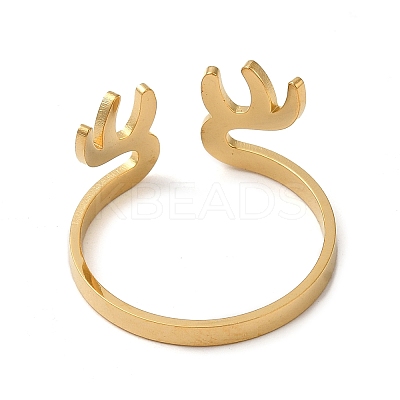 304 Stainless Steel Cuff Rings LS-RJEW-G299-03G-1
