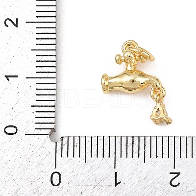 Brass Micro Pave Cubic Zirconia Pendants LS-KK-G544-34G-1