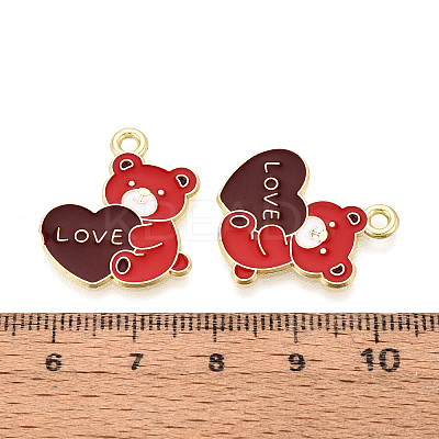 Valentine's Day Alloy Enamel Pendants ENAM-T023-16A-1