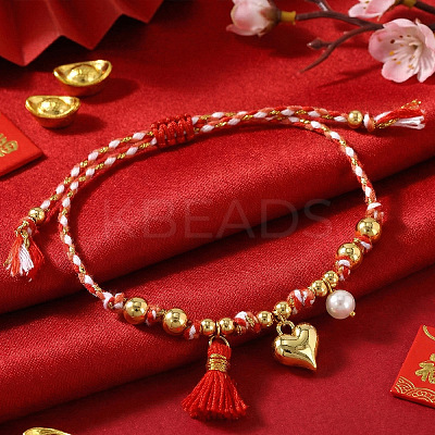 Pride Month Alloy Heart Charm Bracelets YY7958-2-1