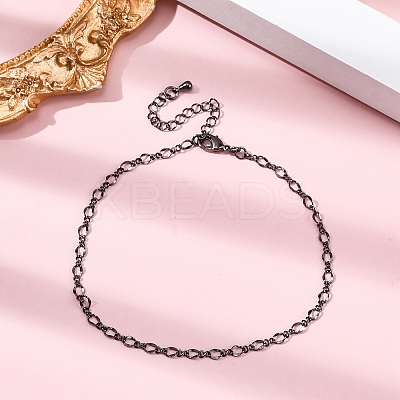 Rack Plating Brass Curb Chain Bracelets for Women BJEW-G735-16B-1