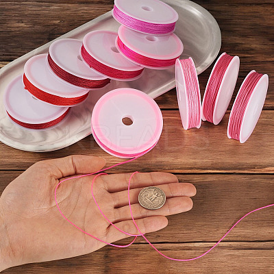 10Pcs 10 Colors Polyester Cord OCOR-TAC0040-01B-1