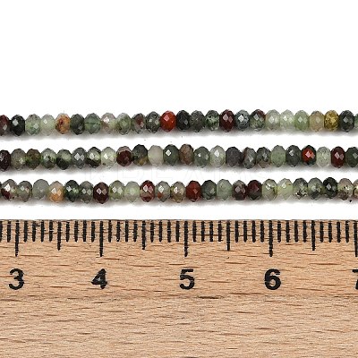 Natural African Bloodstone Beads Strands G-S388-A02-1x2mm-1