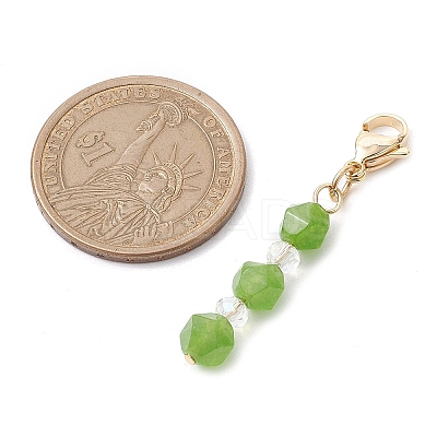 7Pcs 7 Styles Natural Gemstone Pendant Decorations HJEW-JM02039-1