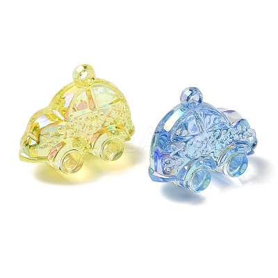 Electroplate Transparent UV Plating Acrylic Pendants OACR-I014-22-1