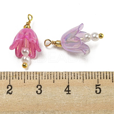ABS Plastic Imitation Pearl Pendants KK-C046-05-1