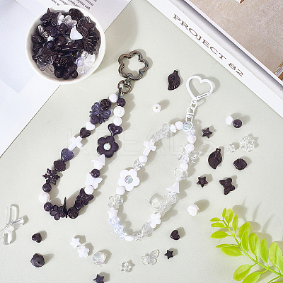 150G Transparent & Opaque Acrylic Beads TACR-SP0001-38B-1