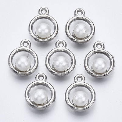 ABS Plastic Imitation Pearl Pendants OACR-R248-003P-1