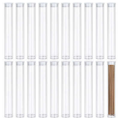 Transparent Tube Plastic Bead Containers with Lids CON-WH0092-81B-1