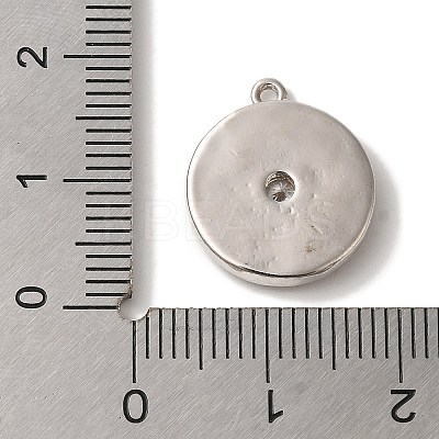 Rack Plating Brass Micro Pave Cubic Zirconia Pendants KK-A229-17P-1