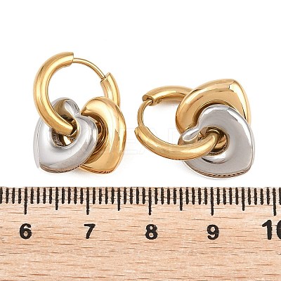 304 Stainless Steel Huggie Hoop Earrings for Women EJEW-F420-01GP-1