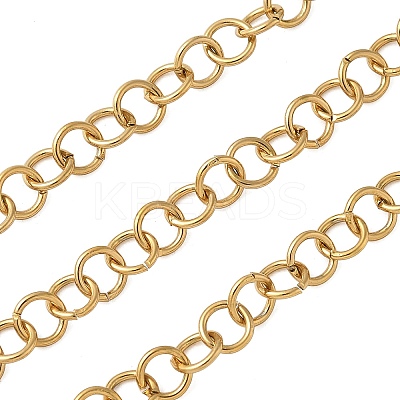 3.28 Feet Ion Plating(IP) 304 Stainless Steel Rolo Chains X-CHS-H007-31G-1