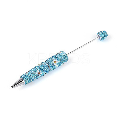 Alloy Beadable Pen AJEW-A066-02F-1