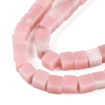 Natural Pink Opal Beads Strands G-T140-44B-02-1
