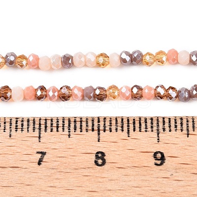 Electroplate Glass Beads Strands GLAA-T023-A16-05-1