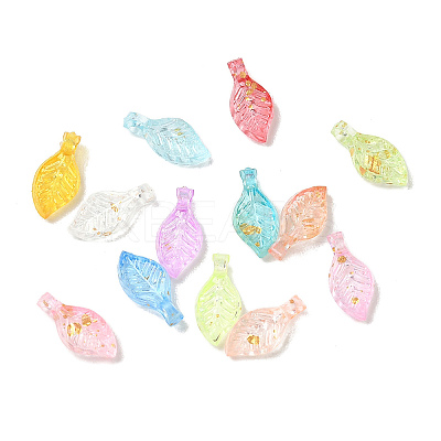 Transparent Acrylic and Gold Foil Pendants AC-CBAF9C1-04A-1
