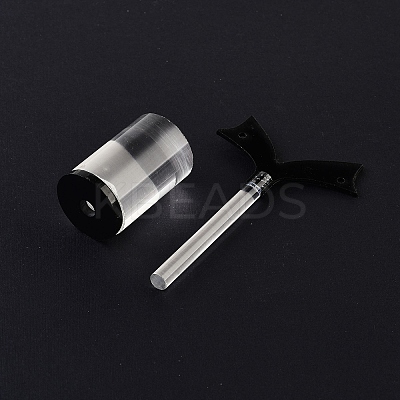 3Pcs 3 Sizes Organic Glass Bracelet Earring Riser Stands EDIS-Q044-01-1
