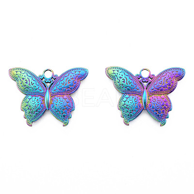 Ion Plating(IP) 201 Stainless Steel Pendants STAS-N098-227M-1