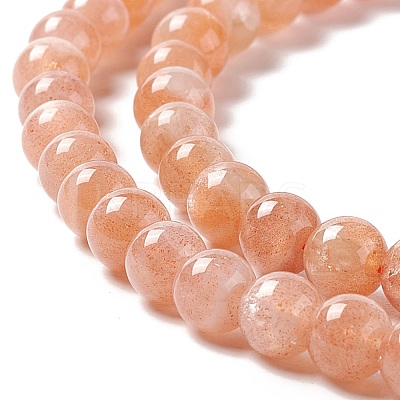 Natural Sunstone Beads Strands X-G-A205-28A-1