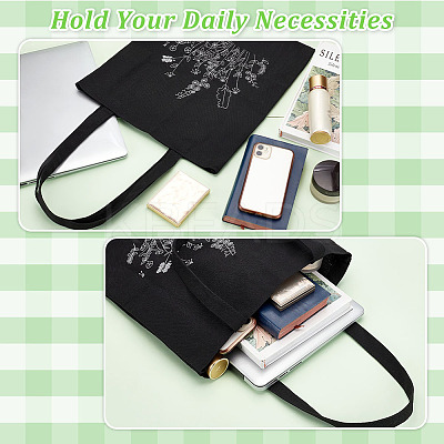 DIY Canvas Shoulder Bag Embroidery Starter Kit DIY-WH0386-47-1