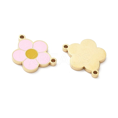 304 Stainless Steel Enamel Pendants STAS-L022-564G-1