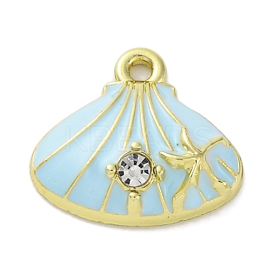 Alloy Enamel Charms FIND-U024-07G-03-1